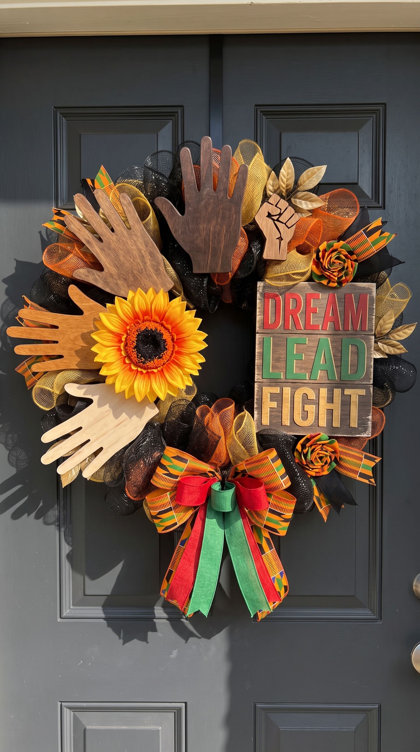 Black Culture Door Wreaths