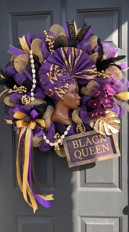 Black Culture Door Wreaths